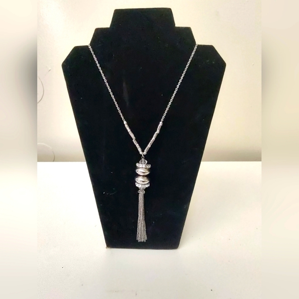 Tassels Silver Chain Necklace
